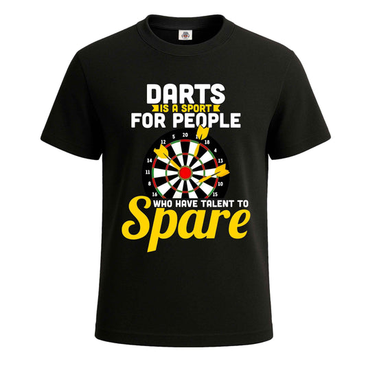Darts Is A Sport For People | T-Shirt For Men's BLACK T-SHIRT Darts Is A Sport For People | T-Shirt For Men's