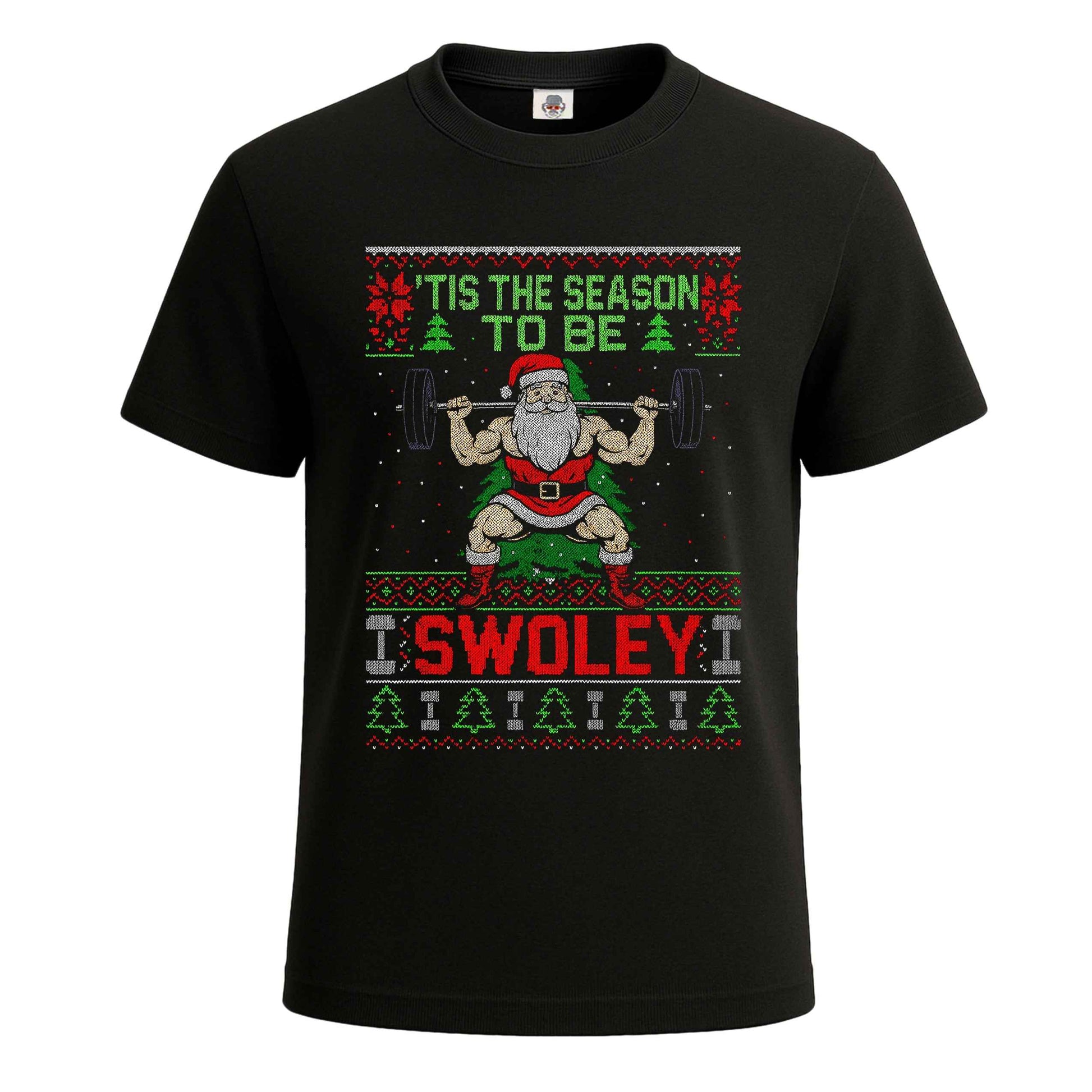 Santa Weightlifting Gym | T-Shirt For Men's