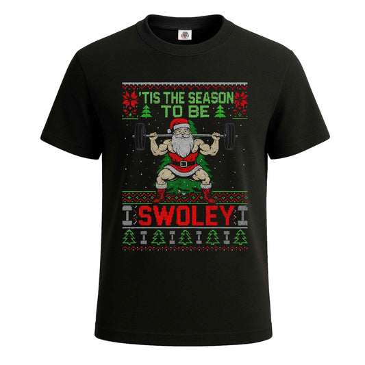 Santa Weightlifting Gym | T-Shirt For Men's