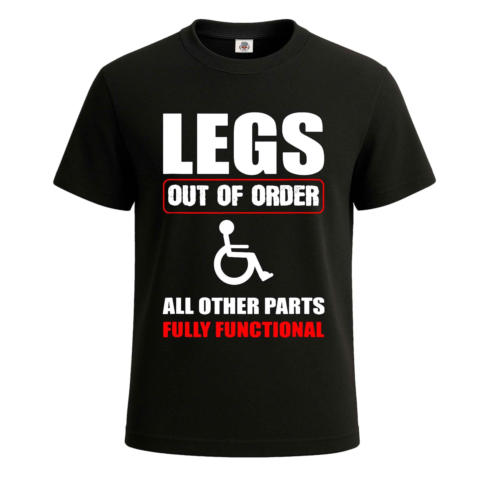 Legs Out Of Order | T-Shirt For Men's BLACK T-SHIRT Legs Out Of Order | T-Shirt For Men's