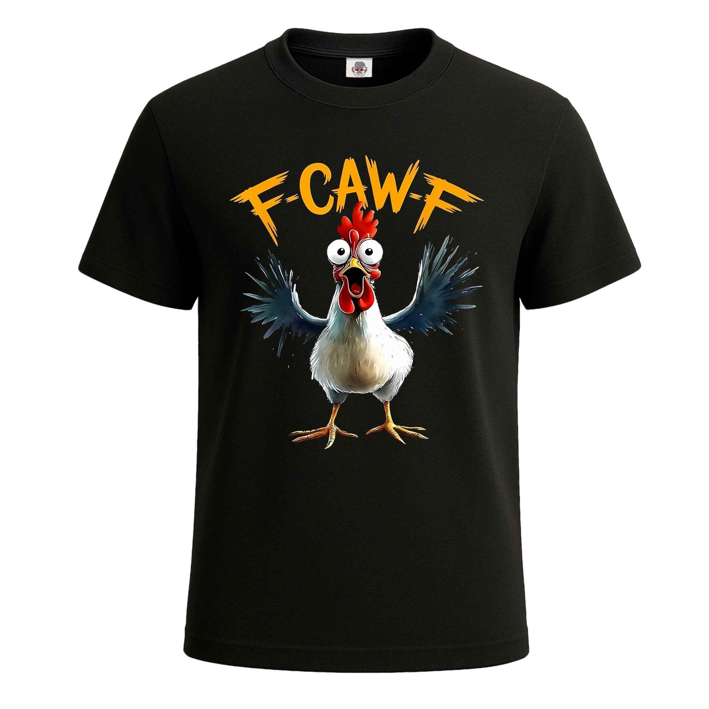 F Caw F White Cock | T-Shirt For Men's
