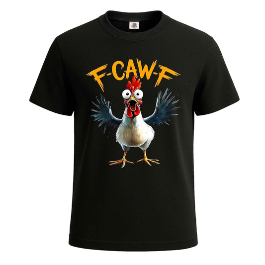 F Caw F White Cock | T-Shirt For Men's