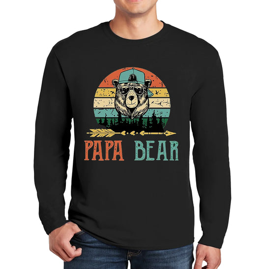 PAPA BEAR FUNNY | Men's Long Sleeve