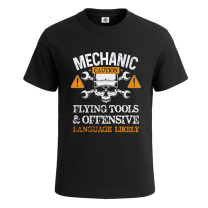 Mechanic Caution  Flying | T-Shirt For Men's