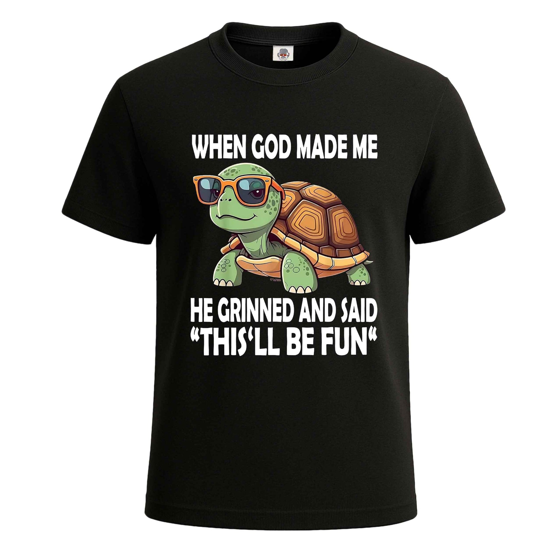 WHEN GOD MADE ME HE | T-Shirt For Men's BLACK T-SHIRT WHEN GOD MADE ME HE | T-Shirt For Men's