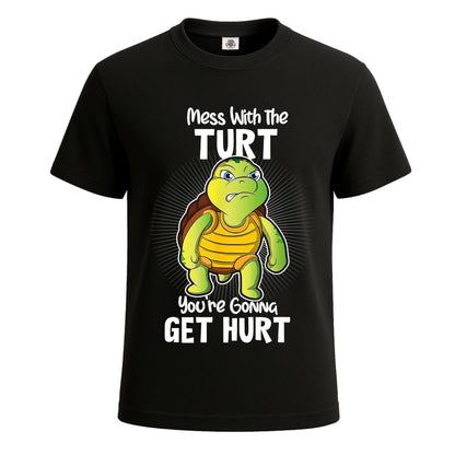 Mess With The Turt | T-Shirt For Men's BLACK T-SHIRT Mess With The Turt | T-Shirt For Men's