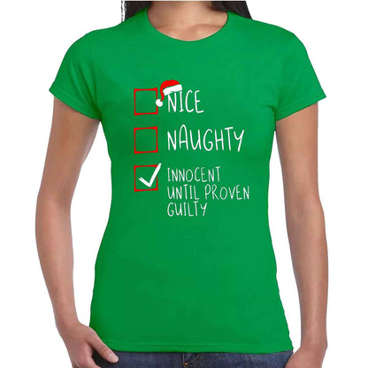 NICE NAUGHTY | LADIES T-SHIRT