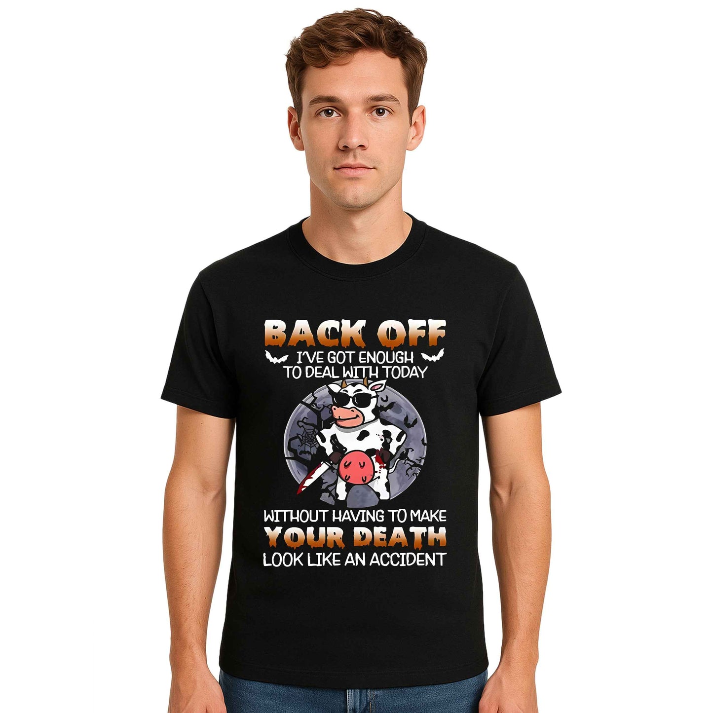Back Off Funny Angry |T-Shirt For Men's