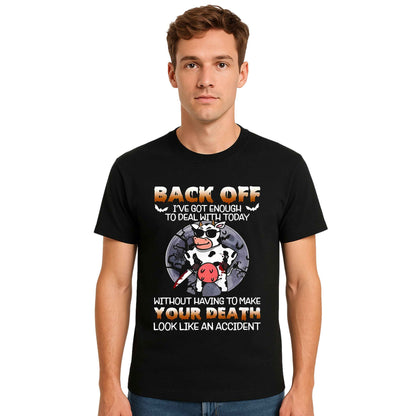 Back Off Funny Angry |T-Shirt For Men's