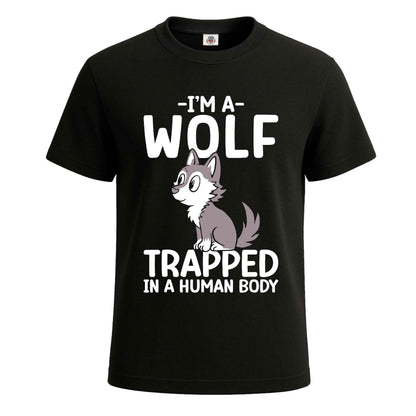 I Am A Wolf Trapped | T-Shirt For Men's