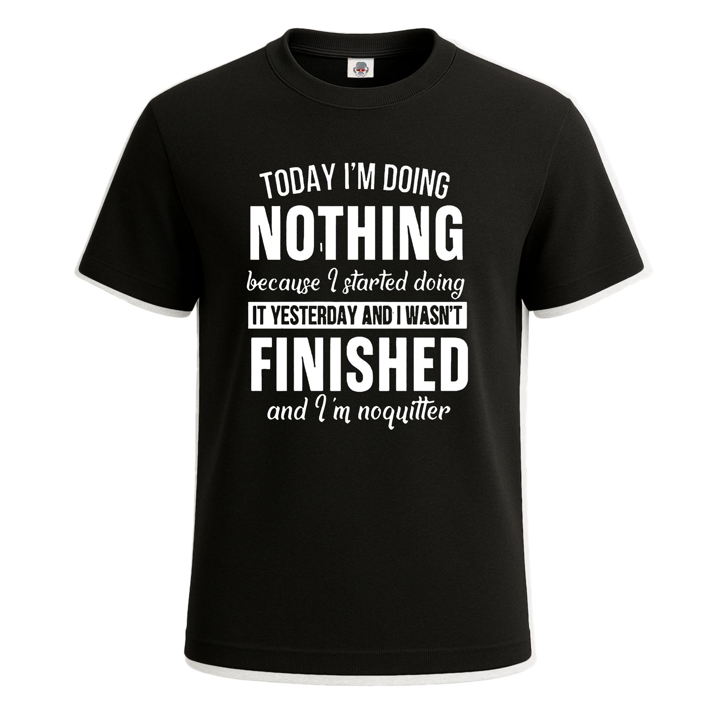Today I'm Doing | T-Shirt For Men's BLACK T-SHIRT Today I'm Doing | T-Shirt For Men's