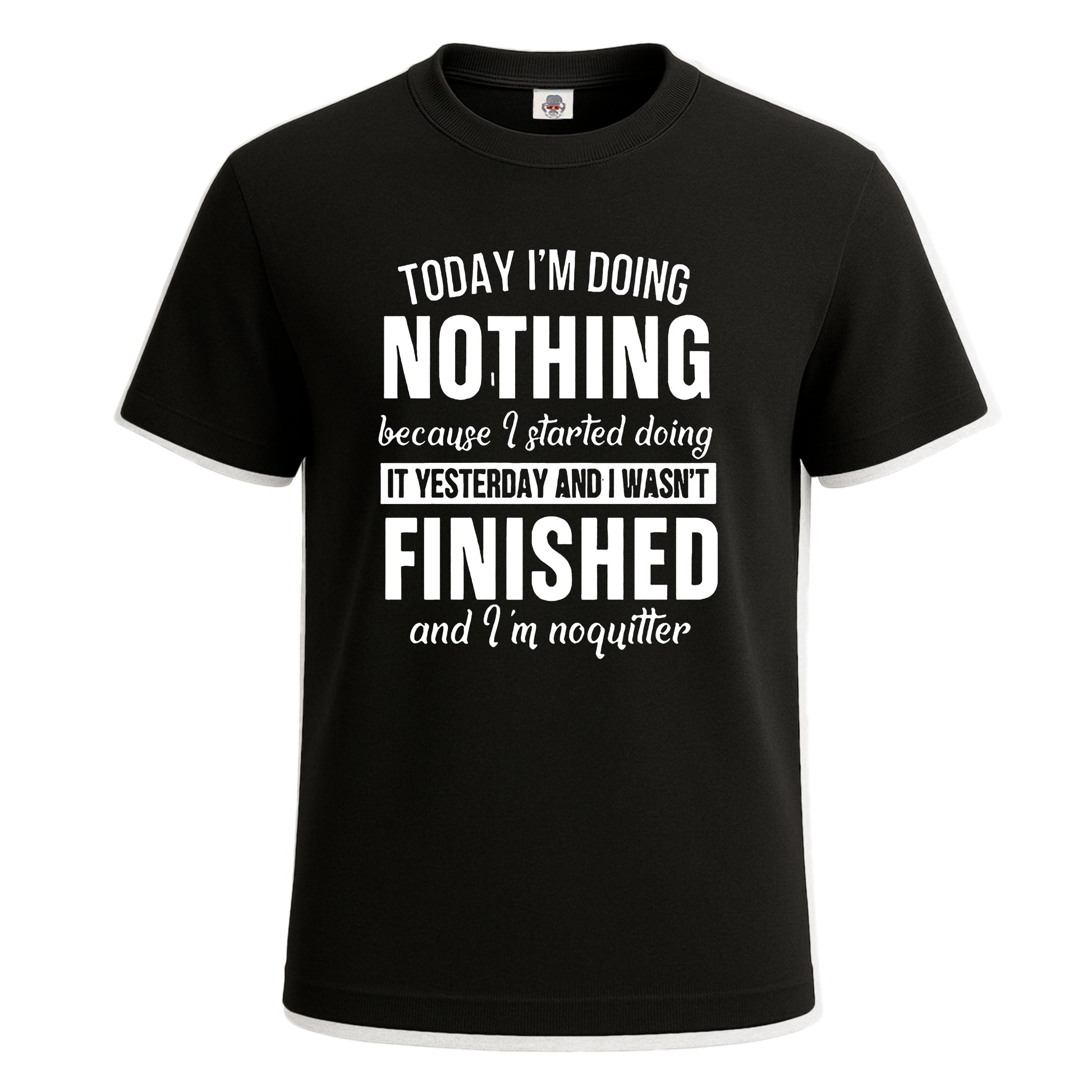 Today I'm Doing | T-Shirt For Men's BLACK T-SHIRT Today I'm Doing | T-Shirt For Men's