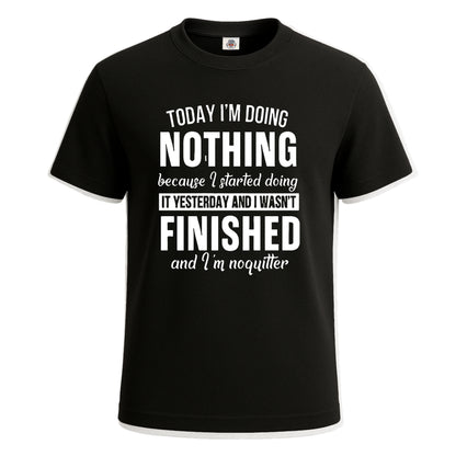Today I'm Doing | T-Shirt For Men's BLACK T-SHIRT Today I'm Doing | T-Shirt For Men's