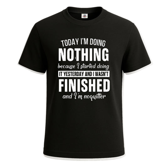 Today I'm Doing | T-Shirt For Men's BLACK T-SHIRT Today I'm Doing | T-Shirt For Men's