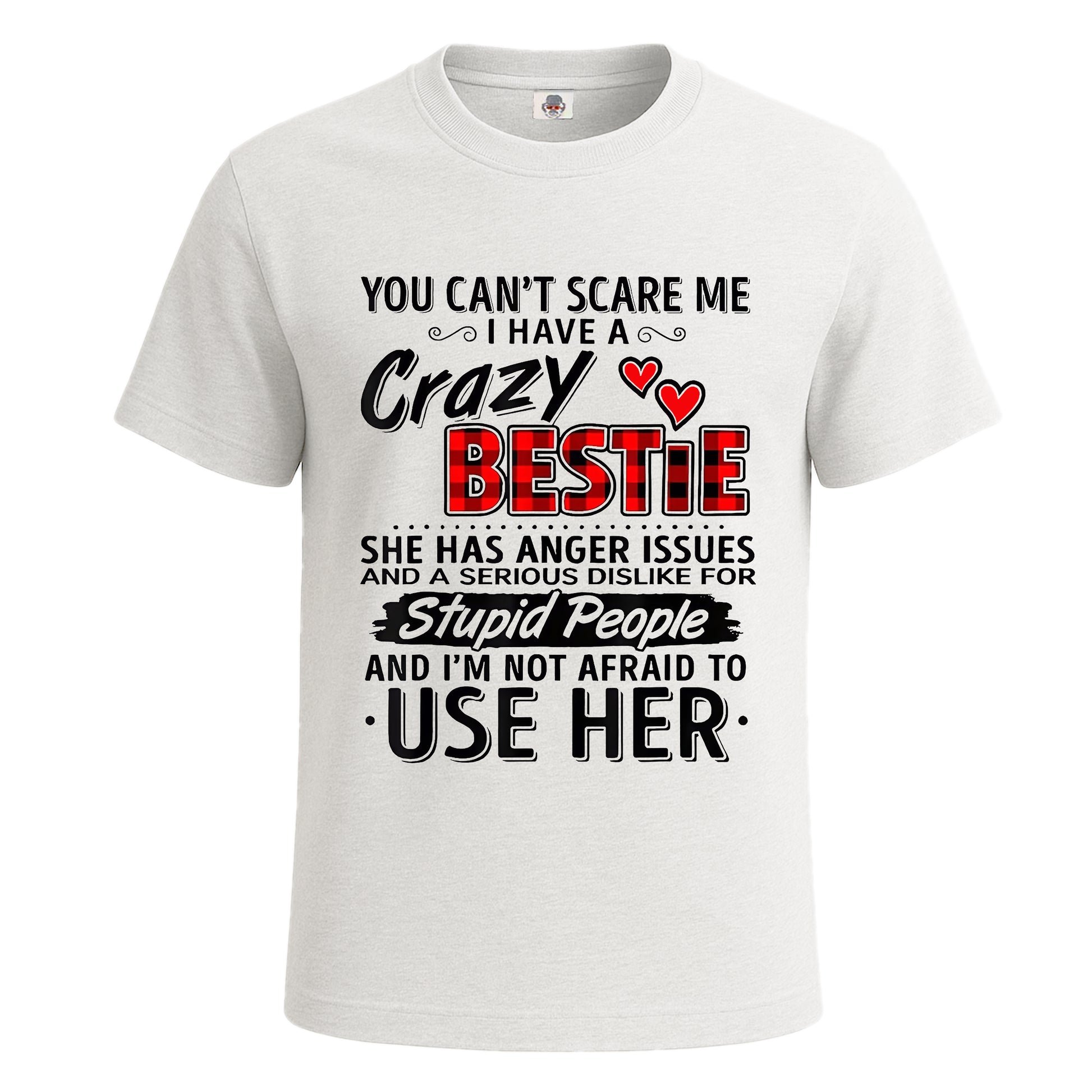 You Can't Scare Me | T-Shirt For Men's WHITE T-SHIRT You Can't Scare Me | T-Shirt For Men's