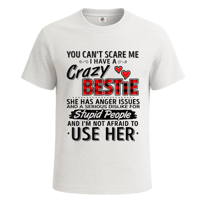 You Can't Scare Me | T-Shirt For Men's WHITE T-SHIRT You Can't Scare Me | T-Shirt For Men's