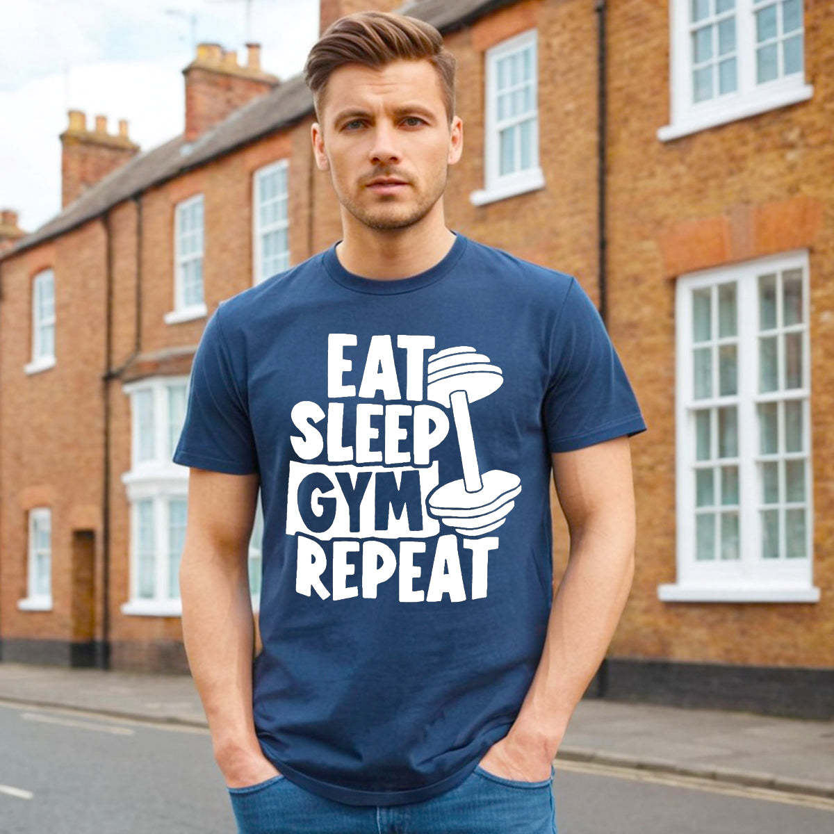 EAT SLEEP GYM | MEN'S T-SHIRT