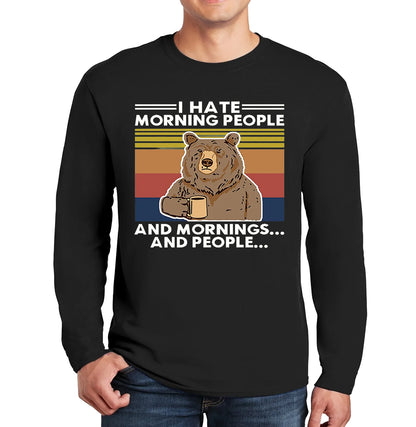 I Hate Morning | Men's Long Sleeve