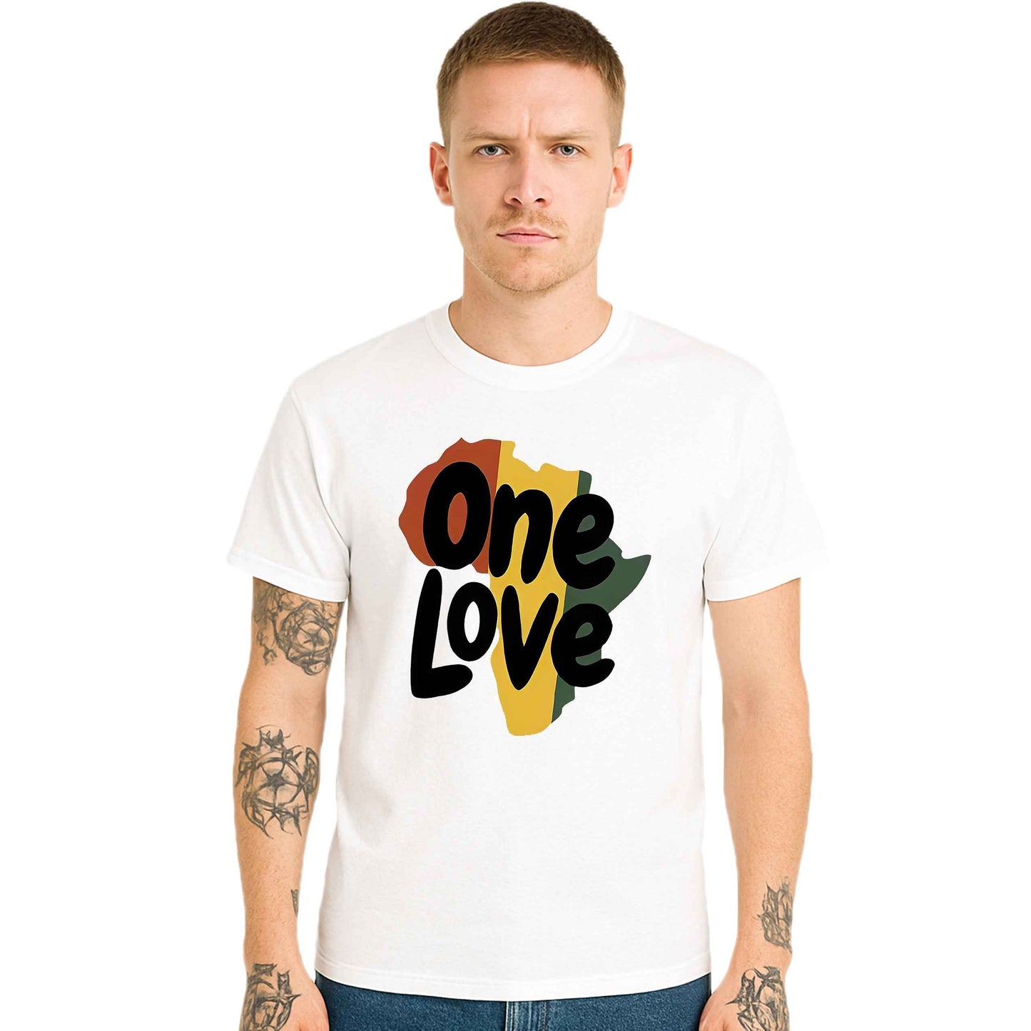 One Love Letter Print | T-Shirt For Men's One Love Letter Print | T-Shirt For Men's