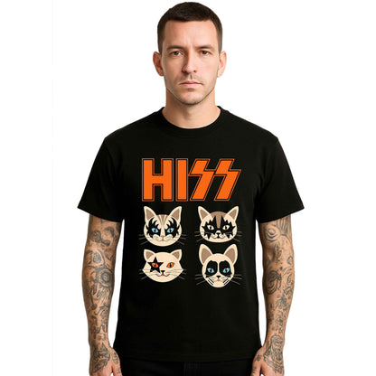 Hiss Cats Kittens Rock | T-Shirt For Men's Hiss Cats Kittens Rock | T-Shirt For Men's