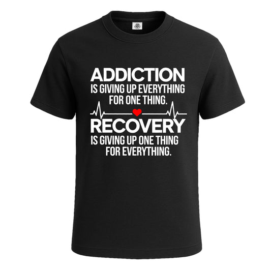 Addiction Is Giving Up | T-Shirt For Men's