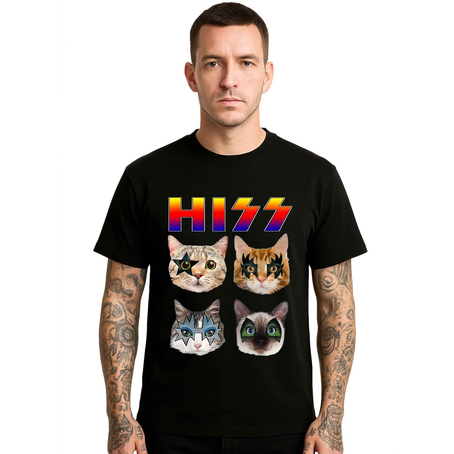 HISS Cat Funny Cats | T-Shirt For Men's HISS Cat Funny Cats | T-Shirt For Men's