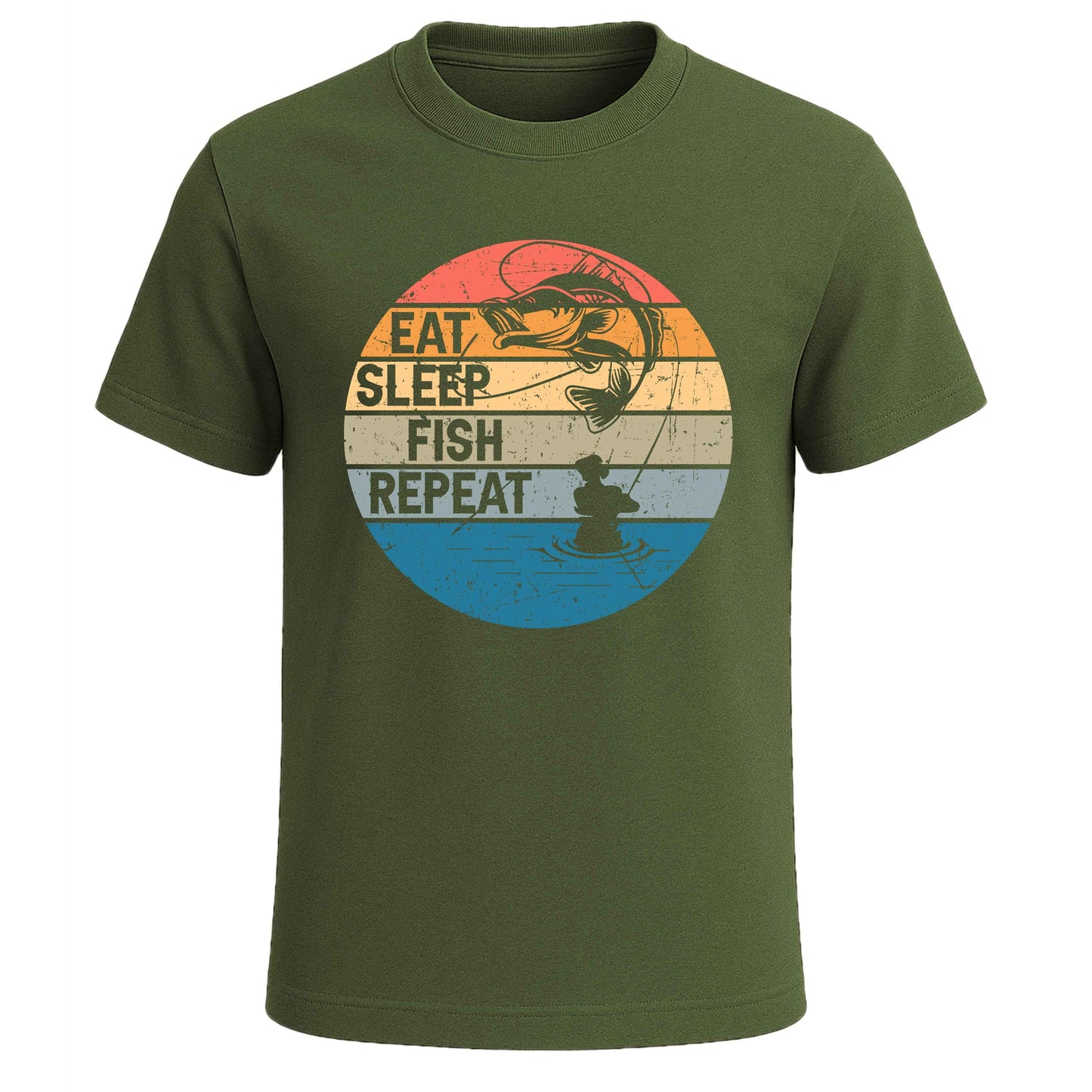 EAT SLEEP FISH MEN'S T-SHIRT