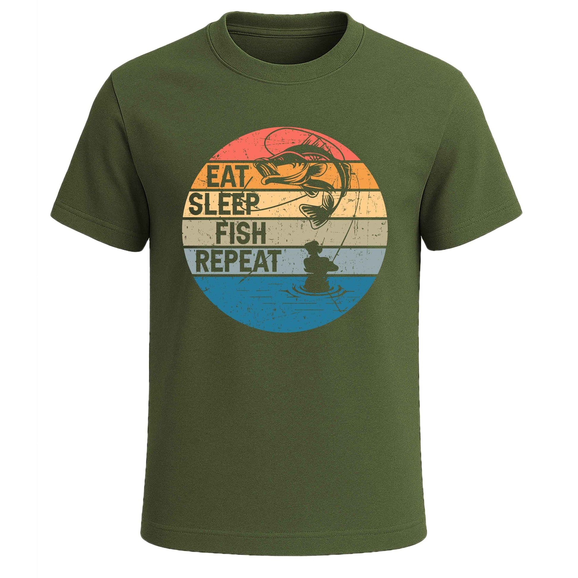 EAT SLEEP FISH MEN'S T-SHIRT