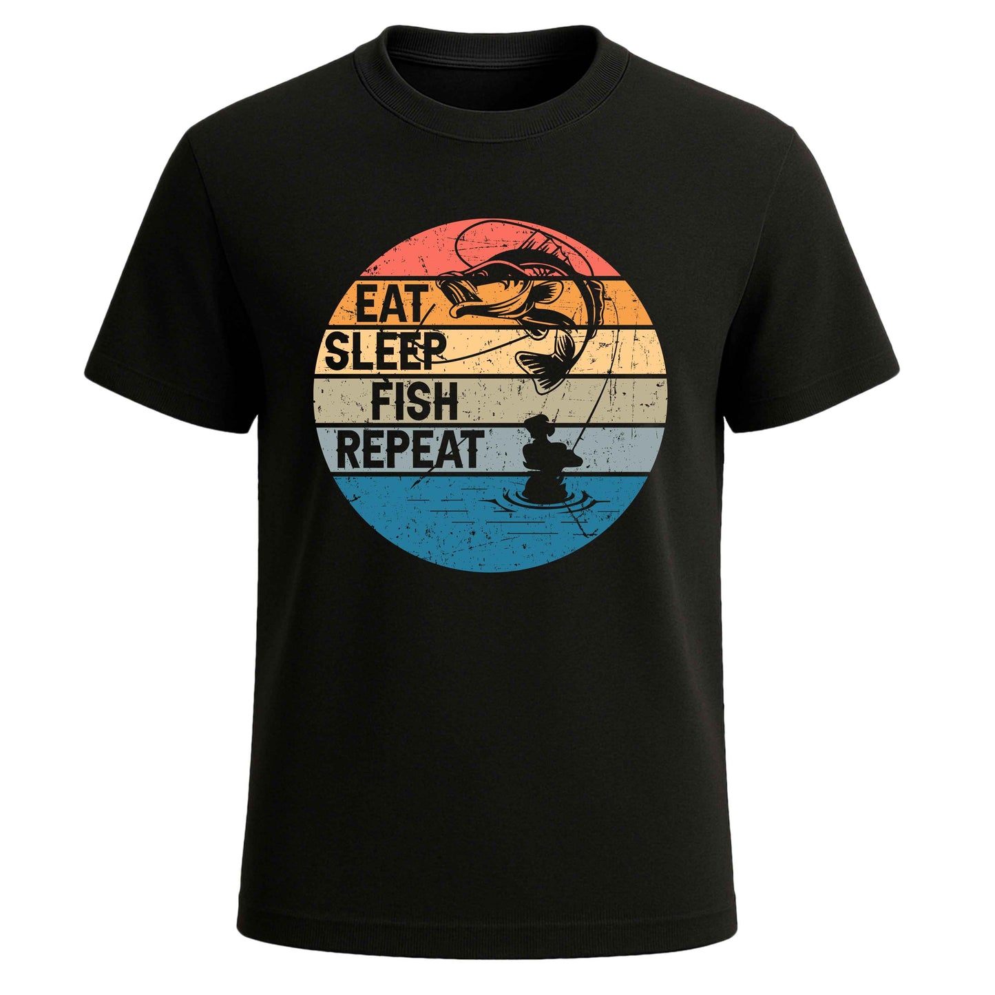 EAT SLEEP FISH MEN'S T-SHIRT