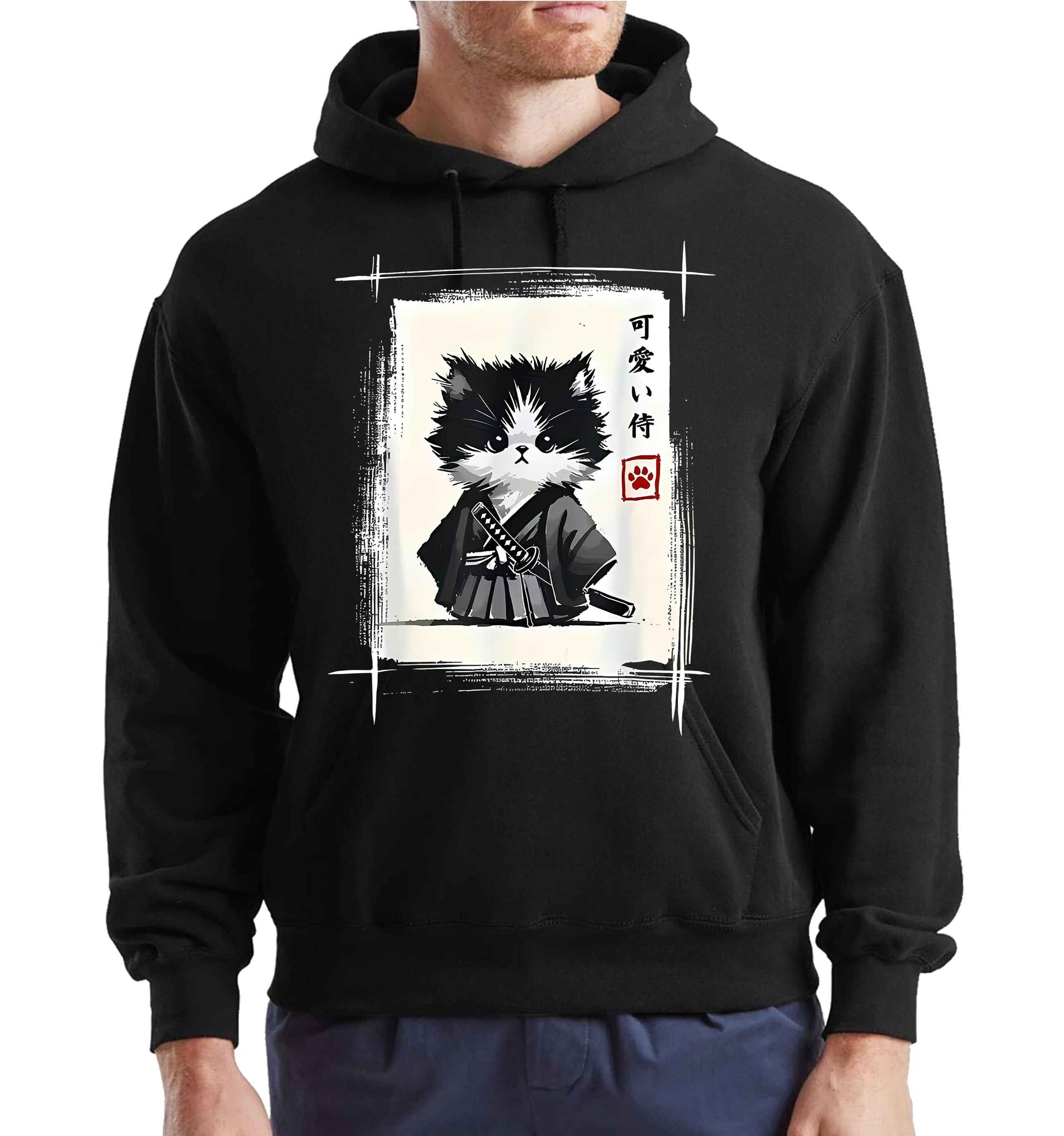 Samurai Cat Japanese | Hoody For Men's