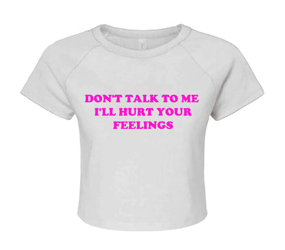 DON'T TALK TO ME | CROP TOP FOR LADIES
