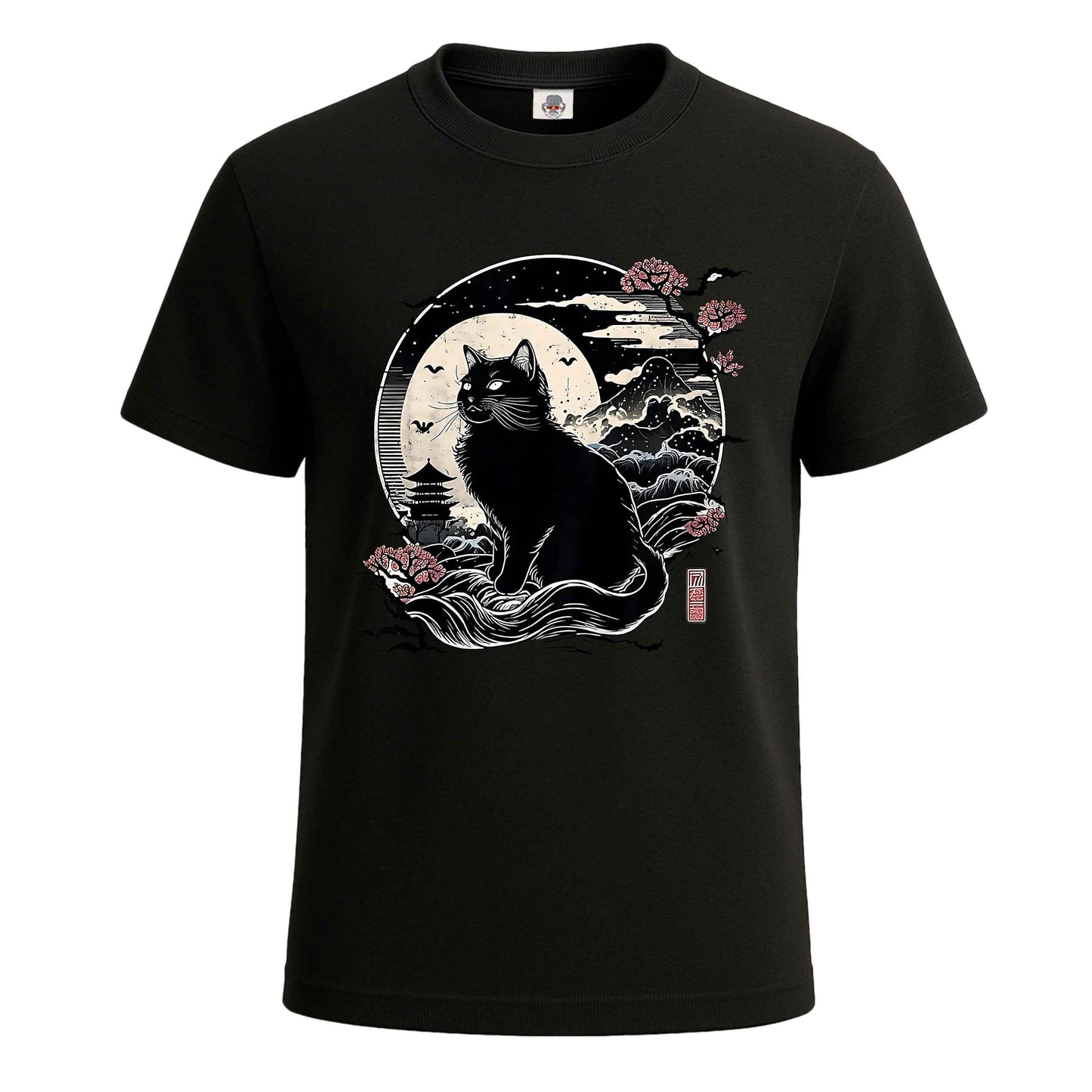 Kawaii Cat Anime Japanese | T-Shirt For Men' BLACK T-SHIRT Kawaii Cat Anime Japanese | T-Shirt For Men'