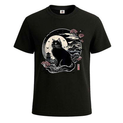 Kawaii Cat Anime Japanese | T-Shirt For Men' BLACK T-SHIRT Kawaii Cat Anime Japanese | T-Shirt For Men'