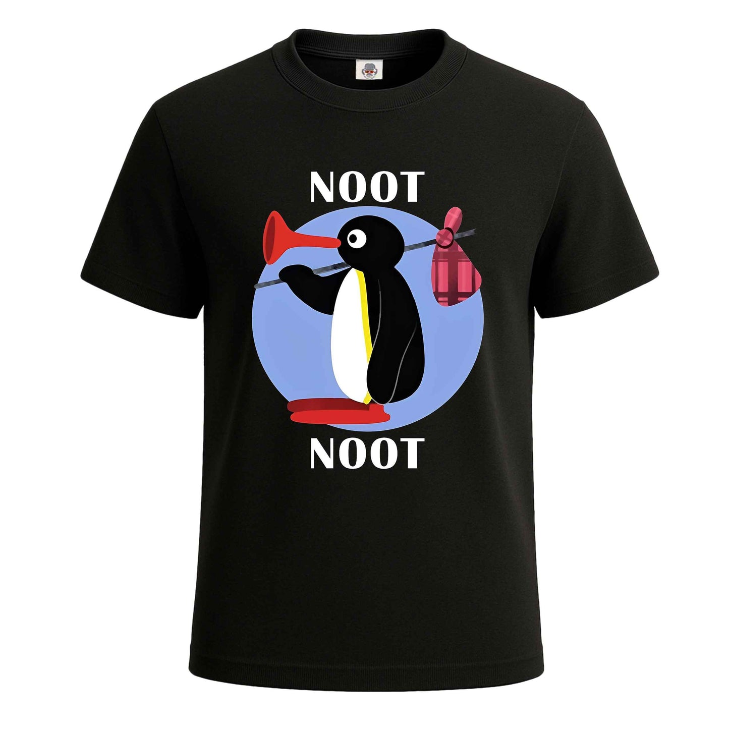 Noot Noot Pingu | T-Shirt For Men's BLACK T-SHIRT Noot Noot Pingu | T-Shirt For Men's