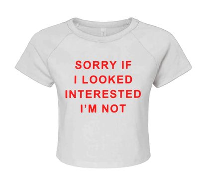 SORRY IF I LOOKED | CROP TOP FOR LADIES