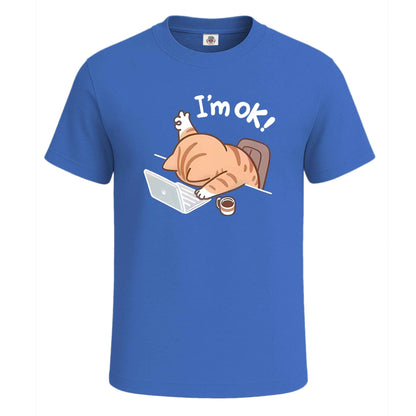 I'm Ok Office Hard Work |T-Shirt For Men's