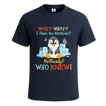 Wait What I Have An | T-Shirt For Men's NAVY T-SHIRT Wait What I Have An | T-Shirt For Men's
