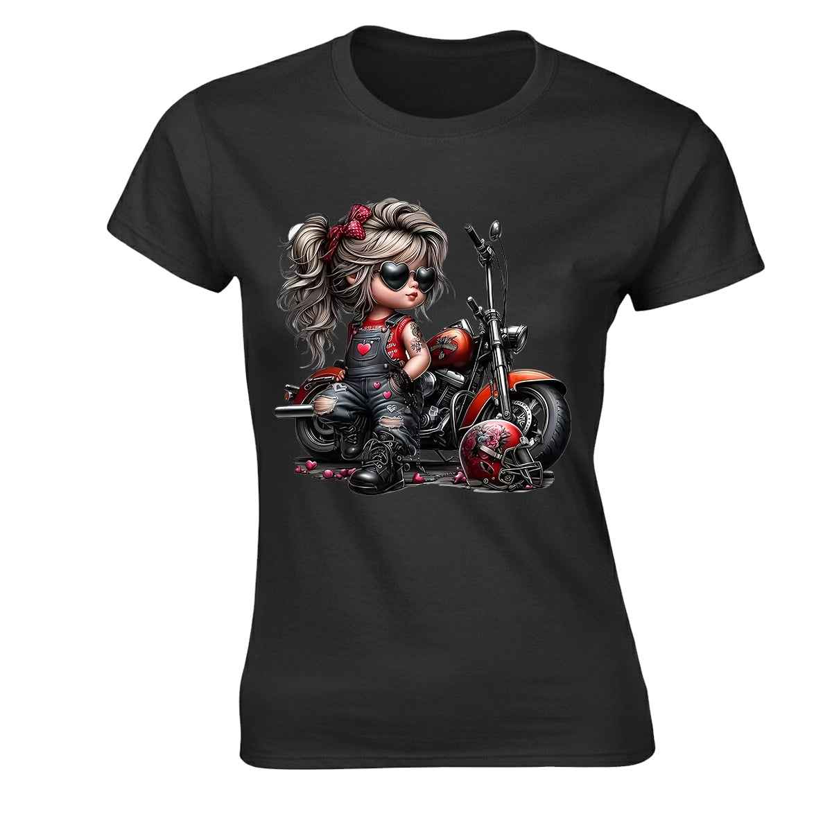 Biker Girl Edgy | LADIES T-SHIRT Biker Girl Edgy | LADIES T-SHIRT