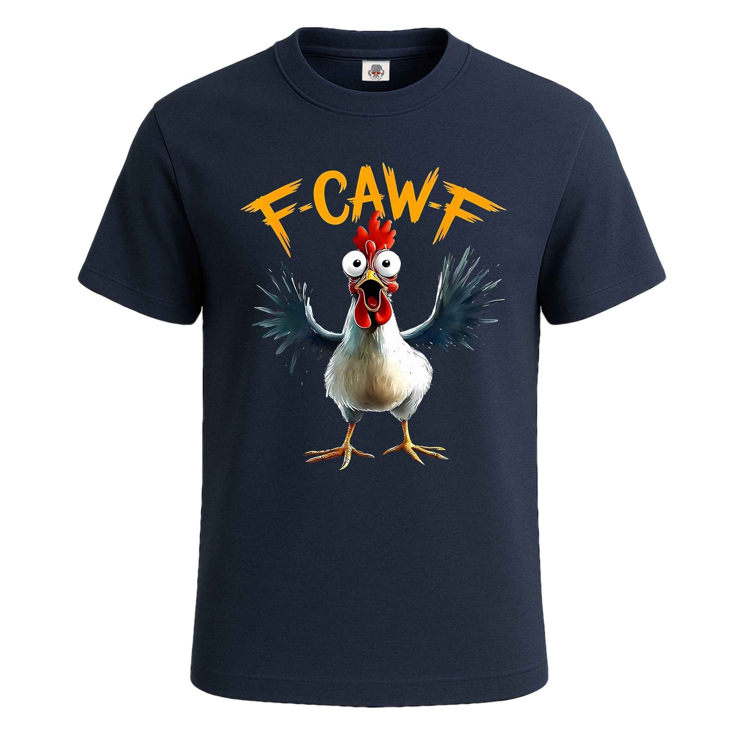 F Caw F White Cock | T-Shirt For Men's