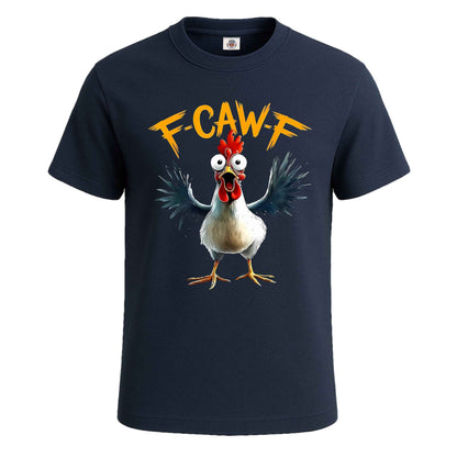 F Caw F White Cock | T-Shirt For Men's