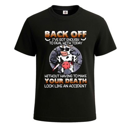 Back Off Funny Angry |T-Shirt For Men's