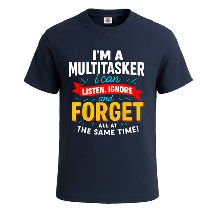 I'm A Multitasker I Can | T-Shirt For Men's NAVY T-SHIRT I'm A Multitasker I Can | T-Shirt For Men's