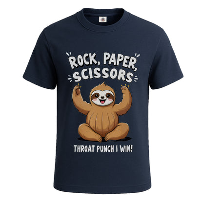 Rock Paper Scissors | T-Shirt For Men's NAVY T-SHIRT Rock Paper Scissors | T-Shirt For Men's