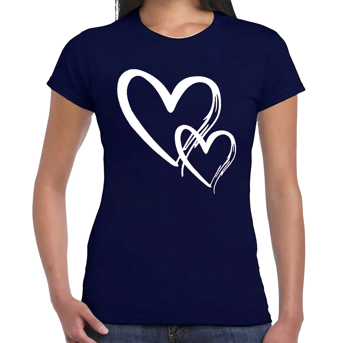 Double Heart Love | LADIES T-SHIRT