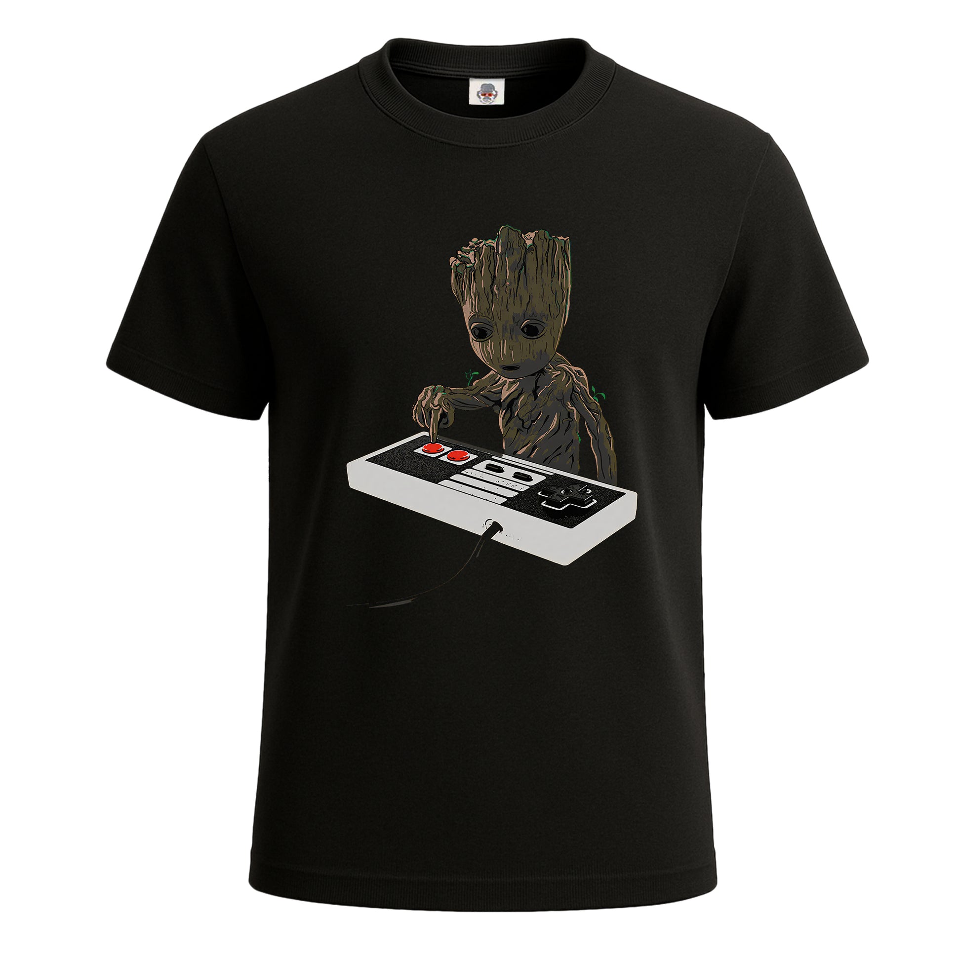 BABY GROOT STAR | T-Shirt For Men's BLACK T-SHIRT BABY GROOT STAR | T-Shirt For Men's