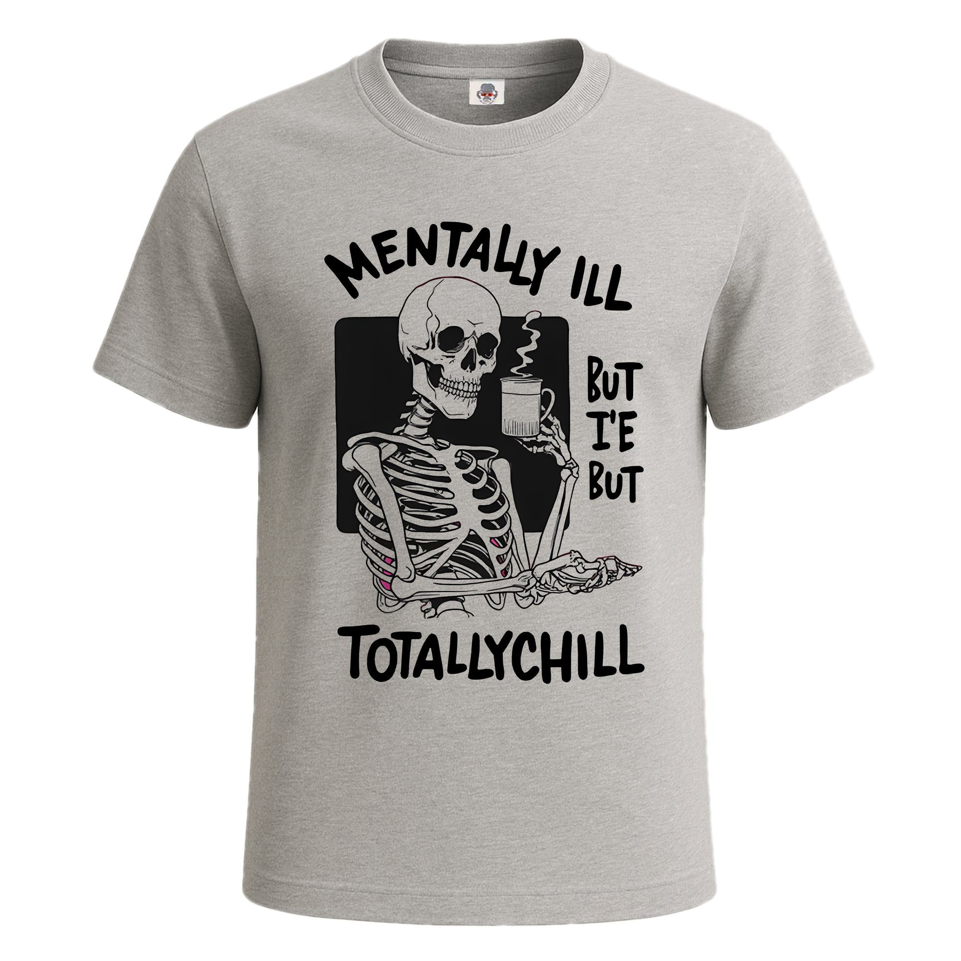 Mentally Ill but Totally | T-Shirt For Men's SPORT GREY T-SHIRT Mentally Ill but Totally | T-Shirt For Men's