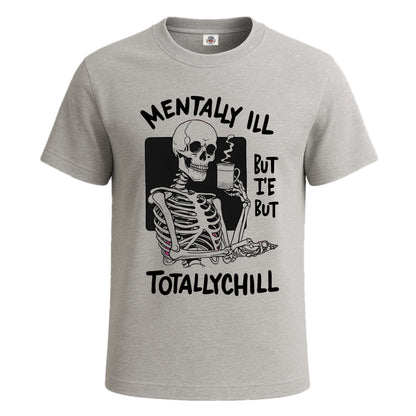 Mentally Ill but Totally | T-Shirt For Men's SPORT GREY T-SHIRT Mentally Ill but Totally | T-Shirt For Men's