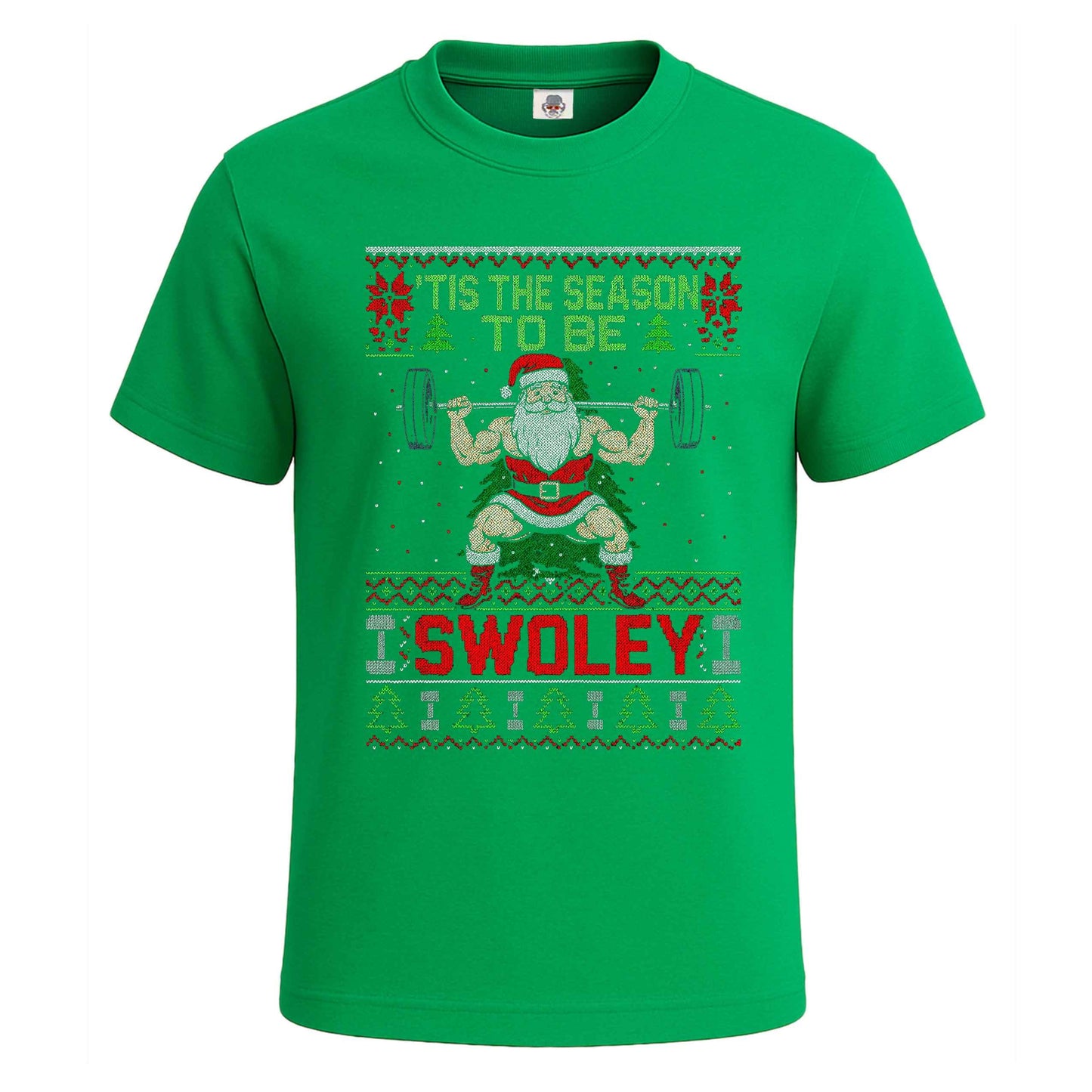 Santa Weightlifting Gym | T-Shirt For Men's