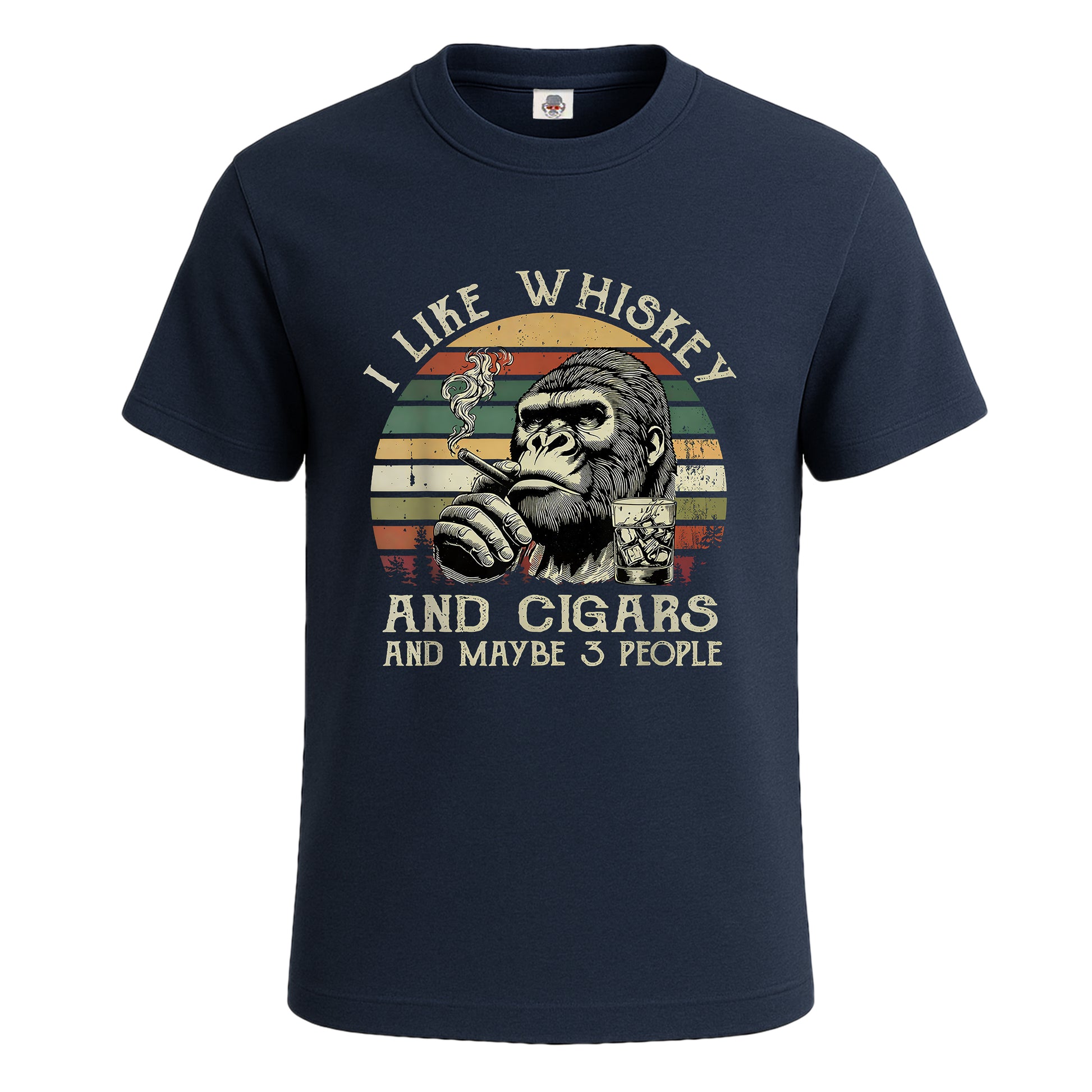 I Like Whiskey | T-Shirt For Men's NAVY T-SHIRT I Like Whiskey | T-Shirt For Men's