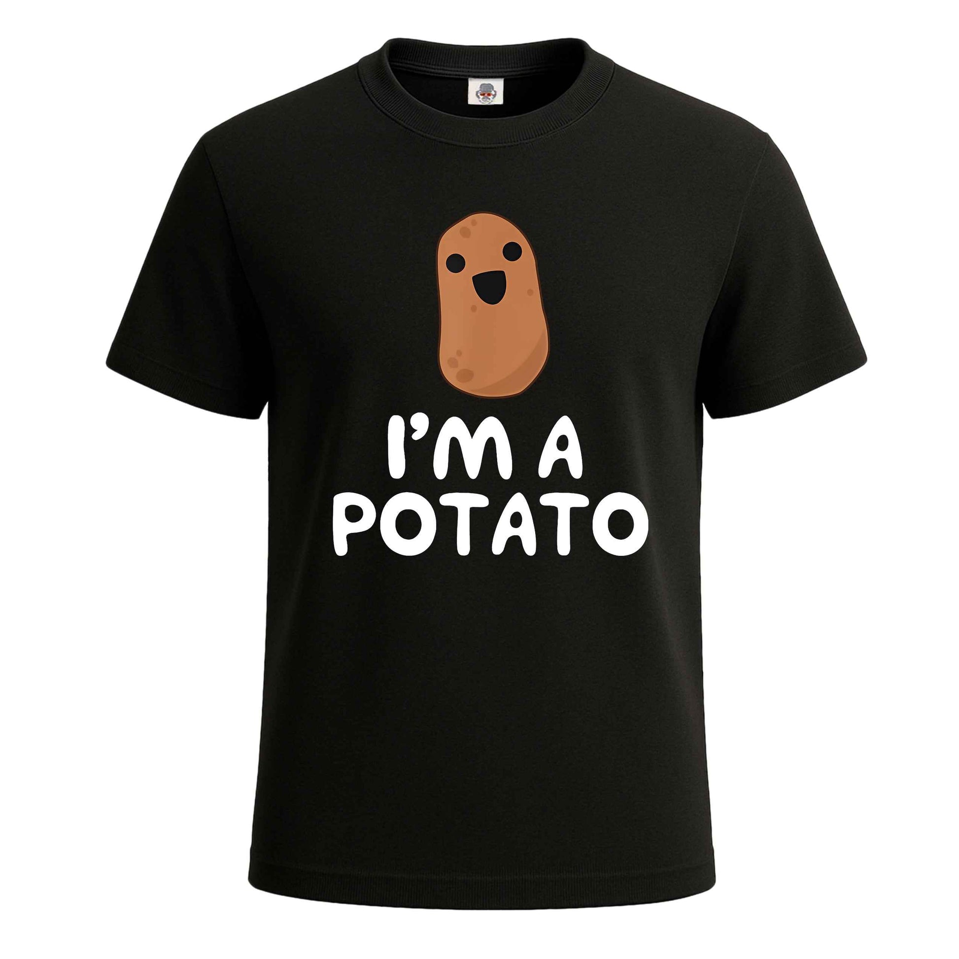 I'm A Potato Vegetable | T-Shirt For Men's BLACK T-SHIRT I'm A Potato Vegetable | T-Shirt For Men's